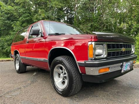 1991 Chevrolet S 10 Blazer Rare 2 Wheel Drive 2dr Very Low Original