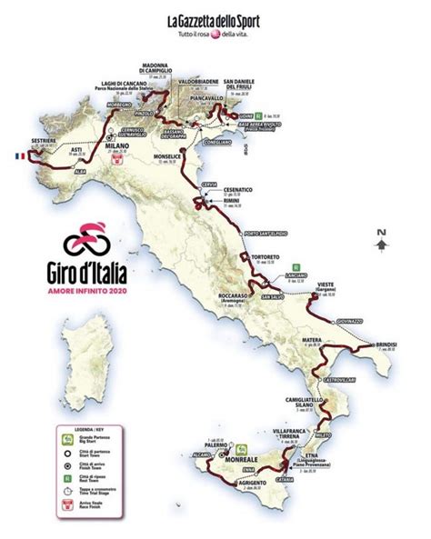 Giro 2020 Le parcours complet les profils des étapes et favoris