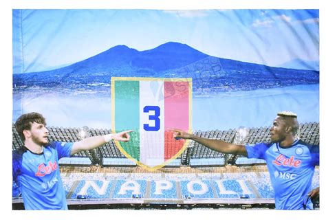 Flagge Von Neapel Italien Party 3 Scudetto Cm 94 X 140 Kvaratskhelia