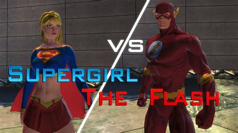 DCUO Team Flarrow Supergirl Vs The Flash YouTube