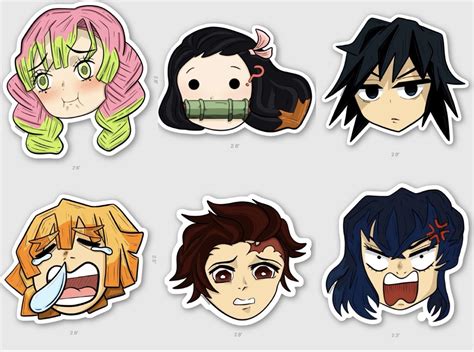 Kimetsu No Yaiba Stickers Nekosiee R Kimetsunoyaiba