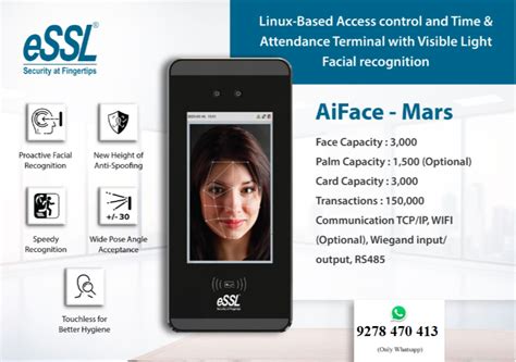 Aiface Mars Linux Based Access Control And Time Attendance With