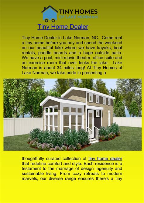 Tiny home dealer : Lakefront Serenity Awaits by tiny homes of lake