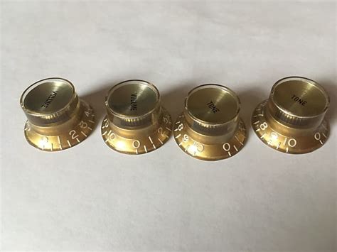 60 S Style Gold Reflector Knobs For Gibson Es 125 Es 335 Reverb