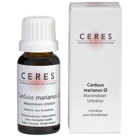 CERES Carduus Marianus Urtinktur 20 Ml PZN 00178732 Versandapotheke