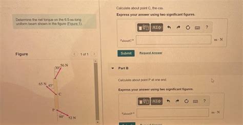 Solved Determine The Net Torque On The M Long Unifor