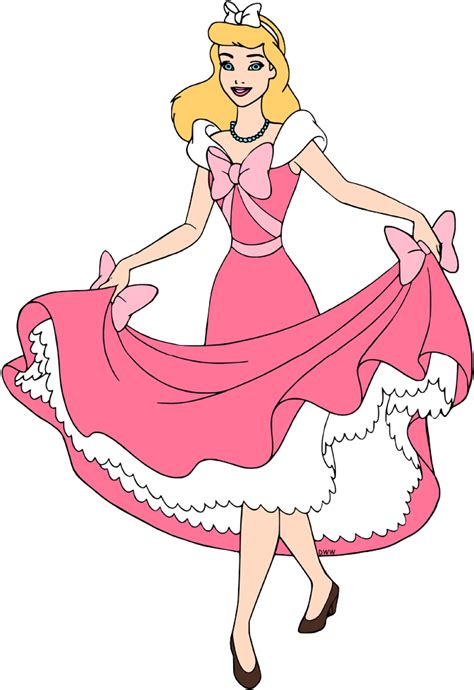 Pink Dress Animated Cinderella Clipart Full Size Clipart 5300670