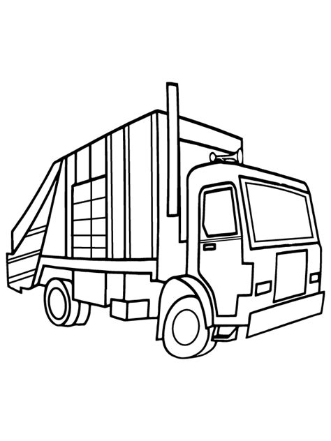 Garbage Truck – Coloring Pages