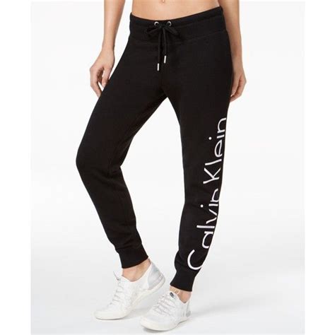 Calvin Klein Performance Logo Joggers 160 Pen Liked On Polyvore Featuring Activewear Act