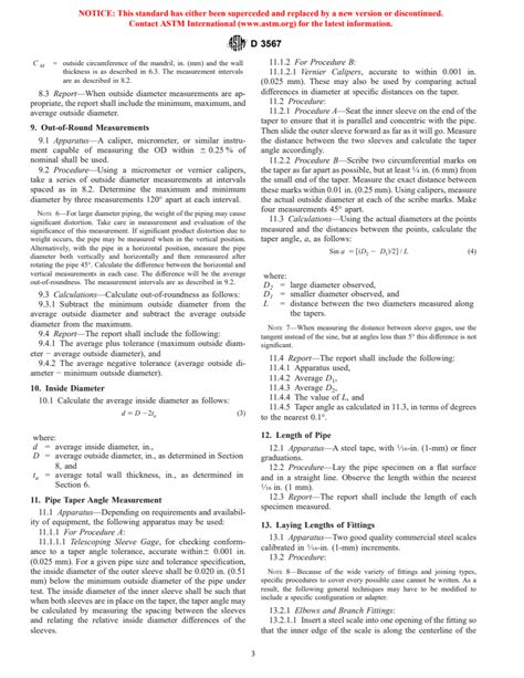 ASTM D3567 97 Standard Practice For Determining Dimensions Of