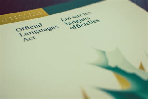 Justice En Langues Officielles La Loi Sur Les Langues Officielles De