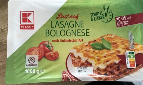 Lasagne Bolognese Nach Italienischer Art K Classic Kalorie KJ I