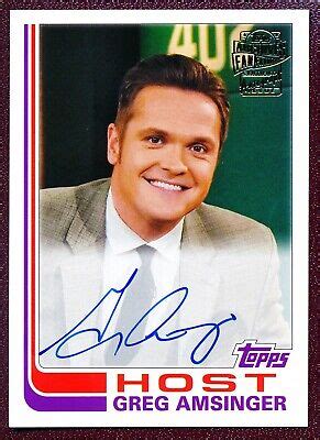 Topps Archives Greg Amsinger Auto Mint Ebay