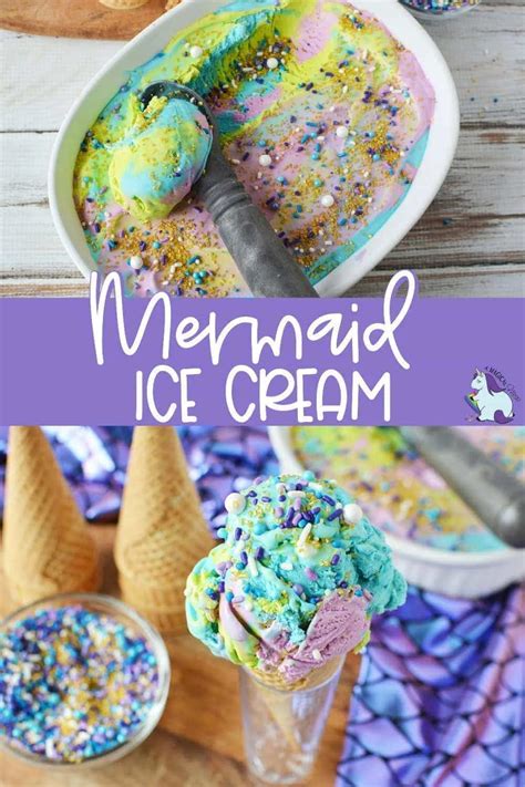 Easy No Churn Mermaid Ice Cream Recipe A Magical Mess