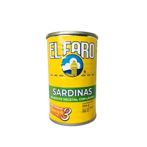 SARDINAS EN ACEITE VEGETAL 170GR EL FARO Mi Bodega Express