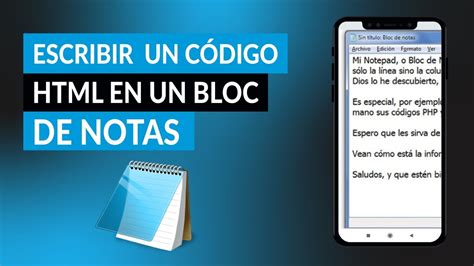 C Mo Hacer O Escribir Un C Digo Html En El Bloc De Notas De Windows