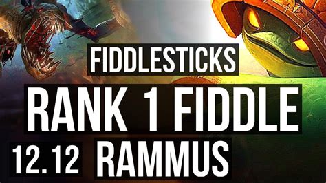 FIDDLE Vs RAMMUS JNG Rank 1 Fiddle 3 0 7 700 Games 1 1M Mastery