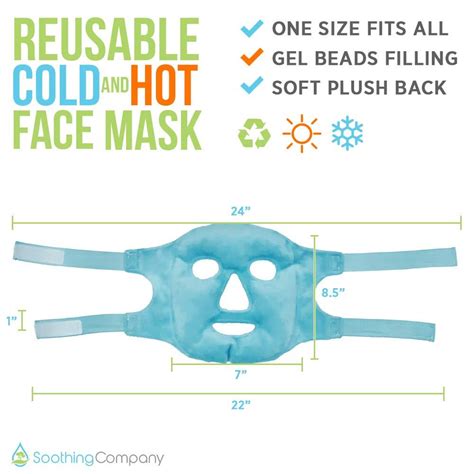 Soothing Company Hot and Cold Gel Face Mask for Migraine Pain Relief ...