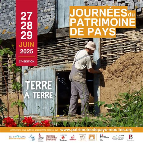 Thème 2025 Journées du Patrimoine de Pays et des Moulins