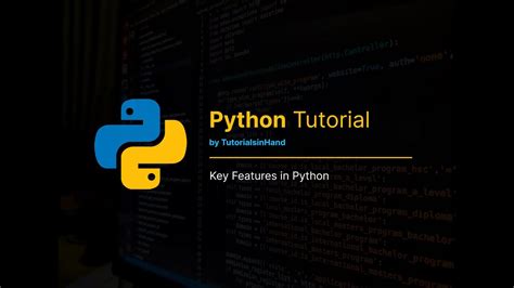 Key Features In Python Features Of Python Programming Language