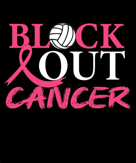 Volleyball Breast Cancer Awareness Svg Png Block Out Cancer Png In