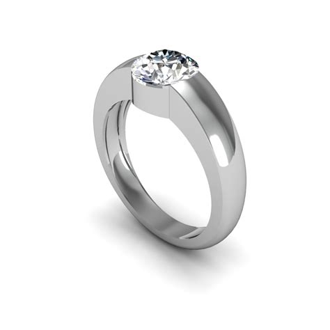 1ct. Round cut Natural Diamond 4mm Round Bezel Setting Natural Diamonds ...