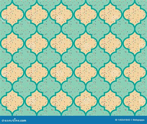 Moroccan Quatrefoil Seamless Pattern Mosaic Ogee Vector Stock Vector