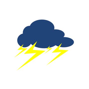 Cute Thundercloud Cloud Sticker, Thundercloud Cloud Illustration, Cute ...