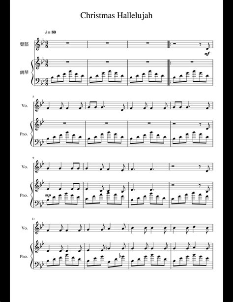 hallelujah piano sheet music hard Hallelujah musescore - Sheet Music ...