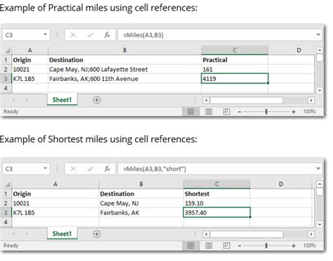 Using Spreadsheets Getting Mileage Pcmiler