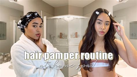 At Home Pamper Routine For Healthy And Long Hair Maria Bethany Youtube