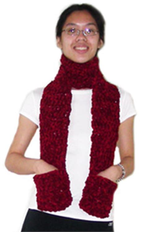 Crochet Spot » Blog Archive » Crochet Pattern: Fast Scarf with Pockets ...