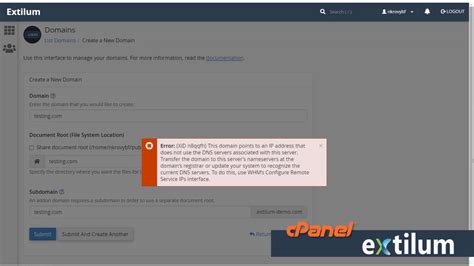 Add A New Domain Cpanel Extilum Knowledgebase