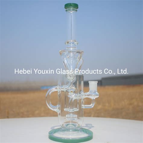 Yx Custom Glass Water Pipe Dab Rigs With Good Function Perco Smoking Set China Water Pipe And