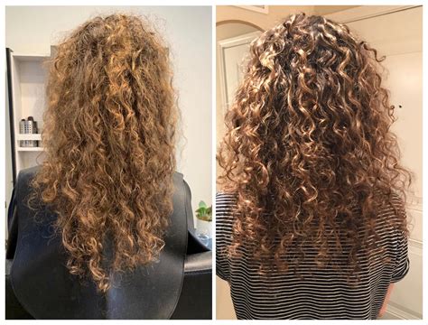 My first ever curly cut! Before and after. Absolutely obsessed with my ...