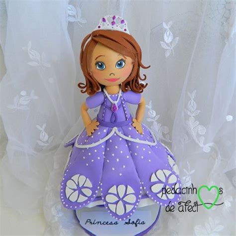 Fofucha Princesa Sofia Bonecas Em Eva 3d Boneca Artesanato Canetas