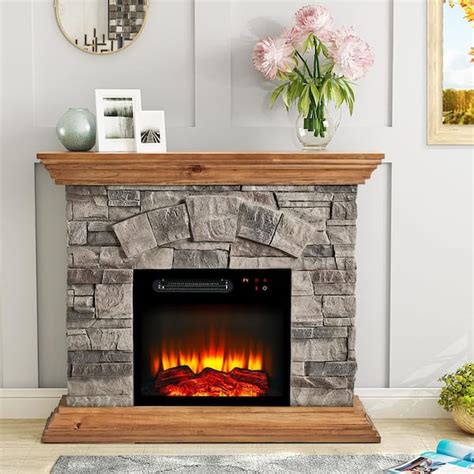 Reviews For Festivo In Freestanding Electric Fireplace In Light Tan