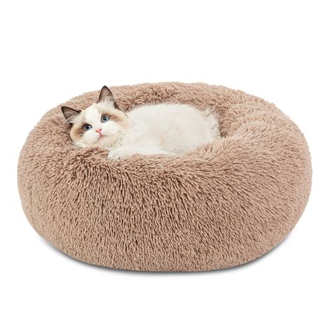 Bedsure Calming Dog Beds For Small Medium Large Dogs Round Donut