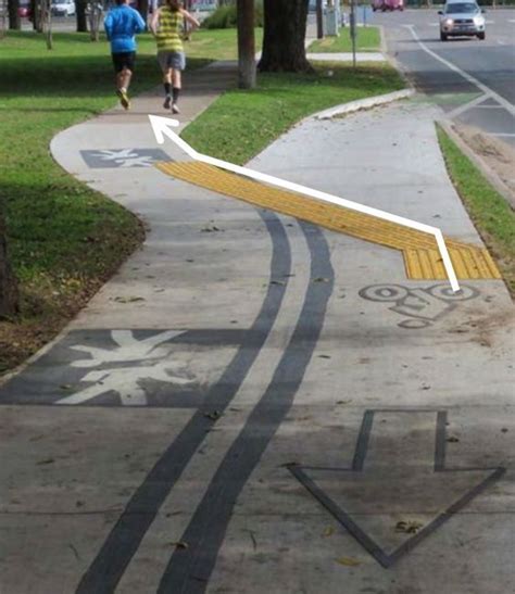 Ramp Leading From A Shared Use Path To An On Street Bike Lane In Austin