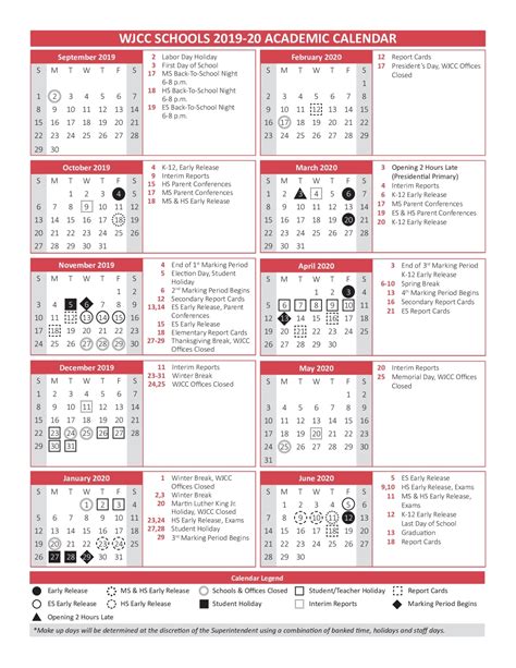 Virginia Tech Academic Calendar 2019 20 Printable Word Searches