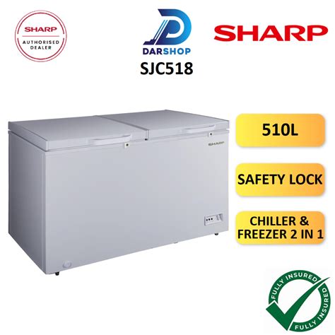 Sharp Chest Freezer 510L Peti Freezer Murah Deep Freezer Mini Peti