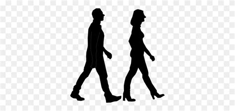 People Silhouette Clipart Walking Away - Walk Away Clipart - FlyClipart