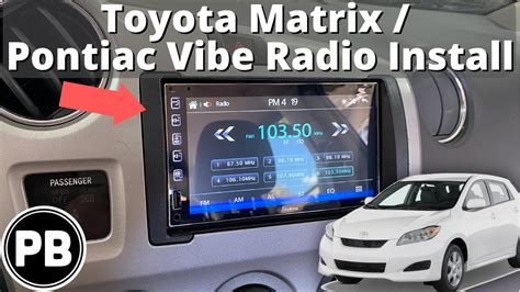 2003 2010 Toyota Matrix Pontiac Vibe Radio Install YouTube