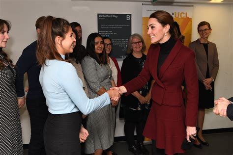 The Duchess Of Cambridges Embargoed Appearance In Familiar Burgundy