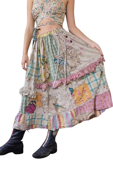 Magnolia Pearl Patchwork Pixie Ruffle Skirt Shady And Katie