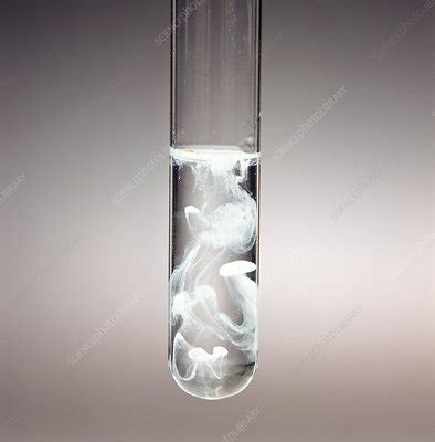 Precipitation Of Barium Sulfate Stock Image C Science