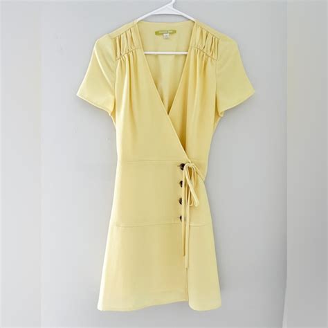 Gianni Bini Dresses Gianni Bini Yellow Wrap Dress Poshmark