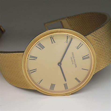 Patek Philippe Calatrava Automatik Uhr 35mm 750 18K Gelbgold Top