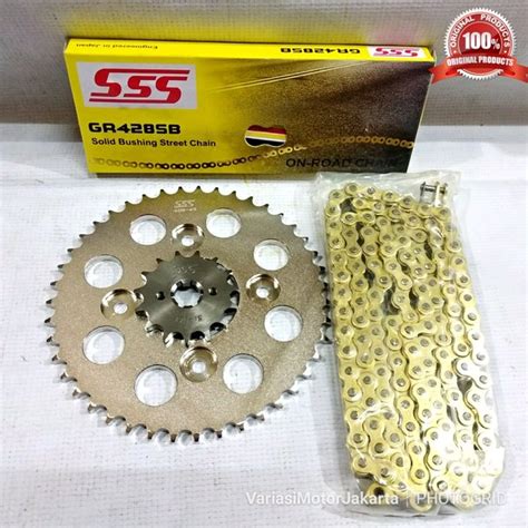 Jual Gear Set Sss Satria Fu Injeksi Sb Gold Di Lapak