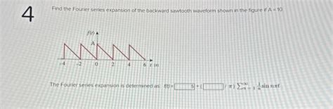 Solved Find the Fourier series expansion of the backward | Chegg.com 
